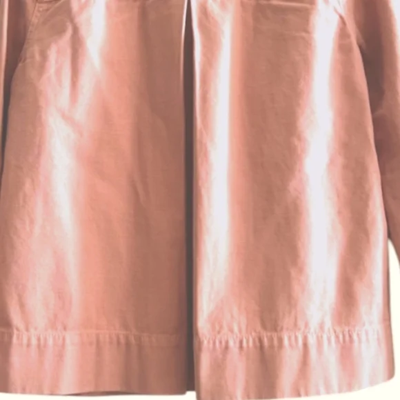 Madewell Northward Cropped Denim Jacket Blush Button Front & Cuffs Cotton Sz XXS - Picture 9 of 15